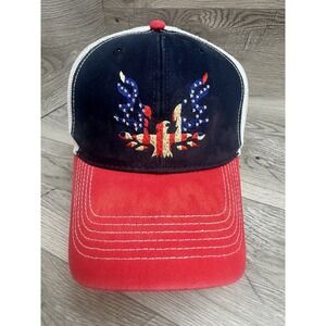 BLACK CANYON OUTFITTERS Trucker Hat Men's Adjustable Red White Blue Patriotic